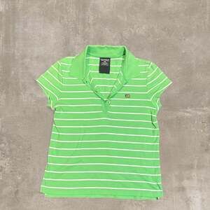 Polo Jeans Co. Ralph Lauren Green Striped Polo Shirt
